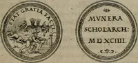 An illustration from Emblemata anniversaria Academiae Altorfinae : studiorum iuventutis exercitandorum causa proposita et variorum orationibus exposita (1597)