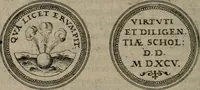 An illustration from Emblemata anniversaria Academiae Altorfinae : studiorum iuventutis exercitandorum causa proposita et variorum orationibus exposita (1597)