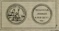 An illustration from Emblemata anniversaria Academiae Altorfinae : studiorum iuventutis exercitandorum causa proposita et variorum orationibus exposita (1597)