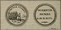 An illustration from Emblemata anniversaria Academiae Altorfinae : studiorum iuventutis exercitandorum causa proposita et variorum orationibus exposita (1597)