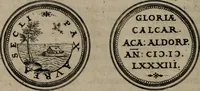 An illustration from Emblemata anniversaria Academiae Altorfinae : studiorum iuventutis exercitandorum causa proposita et variorum orationibus exposita (1597)