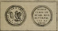 An illustration from Emblemata anniversaria Academiae Altorfinae : studiorum iuventutis exercitandorum causa proposita et variorum orationibus exposita (1597)