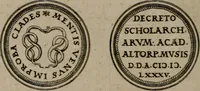An illustration from Emblemata anniversaria Academiae Altorfinae : studiorum iuventutis exercitandorum causa proposita et variorum orationibus exposita (1597)