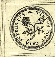 An illustration from Emblemata anniversaria Academiae Noribergensis, qvae est Altorffii: stvdiorum juventutis exercitandorum caussâ inde ab ann. Christi CD D LXXVII usq; ad annum CD D CXVI proposita; oratiunculis eruditis & nervosis in panegyribus academicis explicata (1617)