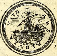 An illustration from Emblemata anniversaria Academiae Noribergensis, qvae est Altorffii: stvdiorum juventutis exercitandorum caussâ inde ab ann. Christi CD D LXXVII usq; ad annum CD D CXVI proposita; oratiunculis eruditis & nervosis in panegyribus academicis explicata (1617)