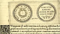 An illustration from Emblemata anniversaria Academiae Noribergensis, qvae est Altorffii: stvdiorum juventutis exercitandorum caussâ inde ab ann. Christi CD D LXXVII usq; ad annum CD D CXVI proposita; oratiunculis eruditis & nervosis in panegyribus academicis explicata (1617)