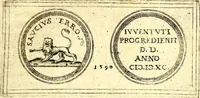 An illustration from Emblemata anniversaria Academiae Noribergensis, qvae est Altorffii: stvdiorum juventutis exercitandorum caussâ inde ab ann. Christi CD D LXXVII usq; ad annum CD D CXVI proposita; oratiunculis eruditis & nervosis in panegyribus academicis explicata (1617)