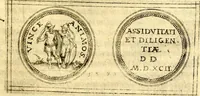 An illustration from Emblemata anniversaria Academiae Noribergensis, qvae est Altorffii: stvdiorum juventutis exercitandorum caussâ inde ab ann. Christi CD D LXXVII usq; ad annum CD D CXVI proposita; oratiunculis eruditis & nervosis in panegyribus academicis explicata (1617)