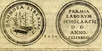 An illustration from Emblemata anniversaria Academiae Noribergensis, qvae est Altorffii: stvdiorum juventutis exercitandorum caussâ inde ab ann. Christi CD D LXXVII usq; ad annum CD D CXVI proposita; oratiunculis eruditis & nervosis in panegyribus academicis explicata (1617)