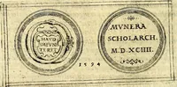 An illustration from Emblemata anniversaria Academiae Noribergensis, qvae est Altorffii: stvdiorum juventutis exercitandorum caussâ inde ab ann. Christi CD D LXXVII usq; ad annum CD D CXVI proposita; oratiunculis eruditis & nervosis in panegyribus academicis explicata (1617)