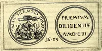 An illustration from Emblemata anniversaria Academiae Noribergensis, qvae est Altorffii: stvdiorum juventutis exercitandorum caussâ inde ab ann. Christi CD D LXXVII usq; ad annum CD D CXVI proposita; oratiunculis eruditis & nervosis in panegyribus academicis explicata (1617)