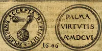 An illustration from Emblemata anniversaria Academiae Noribergensis, qvae est Altorffii: stvdiorum juventutis exercitandorum caussâ inde ab ann. Christi CD D LXXVII usq; ad annum CD D CXVI proposita; oratiunculis eruditis & nervosis in panegyribus academicis explicata (1617)