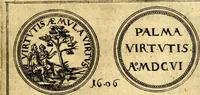 An illustration from Emblemata anniversaria Academiae Noribergensis, qvae est Altorffii: stvdiorum juventutis exercitandorum caussâ inde ab ann. Christi CD D LXXVII usq; ad annum CD D CXVI proposita; oratiunculis eruditis & nervosis in panegyribus academicis explicata (1617)