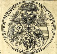 An illustration from Emblemata anniversaria Academiae Noribergensis, qvae est Altorffii: stvdiorum juventutis exercitandorum caussâ inde ab ann. Christi CD D LXXVII usq; ad annum CD D CXVI proposita; oratiunculis eruditis & nervosis in panegyribus academicis explicata (1617)