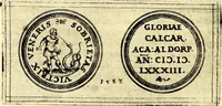 An illustration from Emblemata anniversaria Academiae Noribergensis, qvae est Altorffii: stvdiorum juventutis exercitandorum caussâ inde ab ann. Christi CD D LXXVII usq; ad annum CD D CXVI proposita; oratiunculis eruditis & nervosis in panegyribus academicis explicata (1617)
