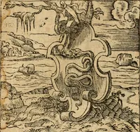 An illustration from Emblemata d'A. Alciati : denuo ab ipso autore recognita ac, quae desiderabantur, imaginibus locupletata : accesserunt noua aliquot ab autore emblemata, suis quoque eiconibus insignita (1550)