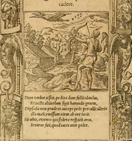 Picture 220 of 416 from Emblemata d'A. Alciati : denuo ab ipso autore recognita ac, quae desiderabantur, imaginibus locupletata : accesserunt noua aliquot ab autore emblemata, suis quoque eiconibus insignita (1550), leaf 117