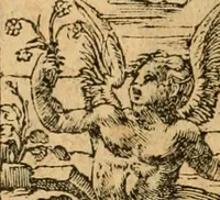 An illustration from Emblemata d'A. Alciati : denuo ab ipso autore recognita ac, quae desiderabantur, imaginibus locupletata : accesserunt noua aliquot ab autore emblemata, suis quoque eiconibus insignita (1550)