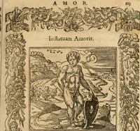 Picture 242 of 416 from Emblemata d'A. Alciati : denuo ab ipso autore recognita ac, quae desiderabantur, imaginibus locupletata : accesserunt noua aliquot ab autore emblemata, suis quoque eiconibus insignita (1550), leaf 126