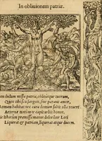 An illustration from Emblemata d'A. Alciati : denuo ab ipso autore recognita ac, quae desiderabantur, imaginibus locupletata : accesserunt noua aliquot ab autore emblemata, suis quoque eiconibus insignita (1550)