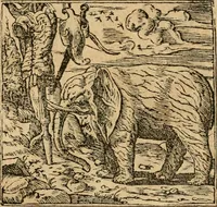 An illustration from Emblemata d'A. Alciati : denuo ab ipso autore recognita ac, quae desiderabantur, imaginibus locupletata : accesserunt noua aliquot ab autore emblemata, suis quoque eiconibus insignita (1550)