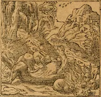 An illustration from Emblemata d'A. Alciati : denuo ab ipso autore recognita ac, quae desiderabantur, imaginibus locupletata : accesserunt noua aliquot ab autore emblemata, suis quoque eiconibus insignita (1550)