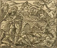 An illustration from Emblemata d'A. Alciati : denuo ab ipso autore recognita ac, quae desiderabantur, imaginibus locupletata : accesserunt noua aliquot ab autore emblemata, suis quoque eiconibus insignita (1550)