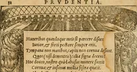 An illustration from Emblemata d'A. Alciati : denuo ab ipso autore recognita ac, quae desiderabantur, imaginibus locupletata : accesserunt noua aliquot ab autore emblemata, suis quoque eiconibus insignita (1550)