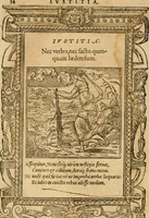 An illustration from Emblemata d'A. Alciati : denuo ab ipso autore recognita ac, quae desiderabantur, imaginibus locupletata : accesserunt noua aliquot ab autore emblemata, suis quoque eiconibus insignita (1550)