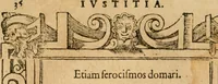 An illustration from Emblemata d'A. Alciati : denuo ab ipso autore recognita ac, quae desiderabantur, imaginibus locupletata : accesserunt noua aliquot ab autore emblemata, suis quoque eiconibus insignita (1550)
