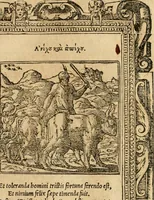 An illustration from Emblemata d'A. Alciati : denuo ab ipso autore recognita ac, quae desiderabantur, imaginibus locupletata : accesserunt noua aliquot ab autore emblemata, suis quoque eiconibus insignita (1550)