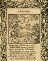 An illustration from Emblemata d'A. Alciati : denuo ab ipso autore recognita ac, quae desiderabantur, imaginibus locupletata : accesserunt noua aliquot ab autore emblemata, suis quoque eiconibus insignita (1550)