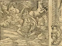 An illustration from Emblemata d'A. Alciati : denuo ab ipso autore recognita ac, quae desiderabantur, imaginibus locupletata : accesserunt noua aliquot ab autore emblemata, suis quoque eiconibus insignita (1550)