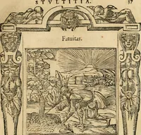 An illustration from Emblemata d'A. Alciati : denuo ab ipso autore recognita ac, quae desiderabantur, imaginibus locupletata : accesserunt noua aliquot ab autore emblemata, suis quoque eiconibus insignita (1550)