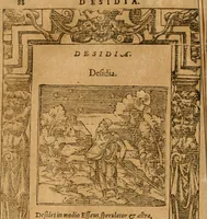 Picture 173 of 416 from Emblemata d'A. Alciati : denuo ab ipso autore recognita ac, quae desiderabantur, imaginibus locupletata : accesserunt noua aliquot ab autore emblemata, suis quoque eiconibus insignita (1550), leaf 91