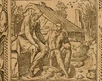 Picture 176 of 416 from Emblemata d'A. Alciati : denuo ab ipso autore recognita ac, quae desiderabantur, imaginibus locupletata : accesserunt noua aliquot ab autore emblemata, suis quoque eiconibus insignita (1550), leaf 92