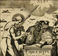 An illustration from Emblemata : emblemes chrestienes et morales : sinne-beelden, streckende tot christelicke bedenckinghe ende leere der zedicheyt (1625)