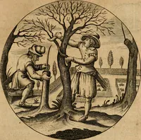 An illustration from Emblemata : emblemes chrestienes et morales : sinne-beelden, streckende tot christelicke bedenckinghe ende leere der zedicheyt (1625)