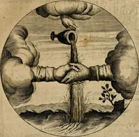 An illustration from Emblemata : emblemes chrestienes et morales : sinne-beelden, streckende tot christelicke bedenckinghe ende leere der zedicheyt (1625)