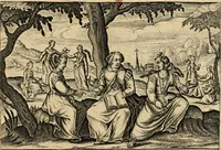 An illustration from Emblemata : emblemes chrestienes et morales : sinne-beelden, streckende tot christelicke bedenckinghe ende leere der zedicheyt (1625)