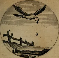 An illustration from Emblemata, Emblemes chrestienes, et morales. Sinne-beelden streckende tot Christelicke bedenckinghe ende leere der zedicheyt (1625)