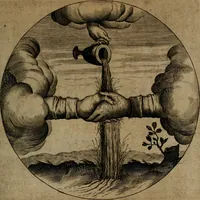 An illustration from Emblemata, Emblemes chrestienes, et morales. Sinne-beelden streckende tot Christelicke bedenckinghe ende leere der zedicheyt (1625)