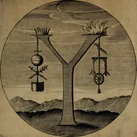 An illustration from Emblemata, Emblemes chrestienes, et morales. Sinne-beelden streckende tot Christelicke bedenckinghe ende leere der zedicheyt (1625)