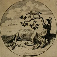 An illustration from Emblemata, Emblemes chrestienes, et morales. Sinne-beelden streckende tot Christelicke bedenckinghe ende leere der zedicheyt (1625)