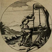 An illustration from Emblemata, Emblemes chrestienes, et morales. Sinne-beelden streckende tot Christelicke bedenckinghe ende leere der zedicheyt (1625)