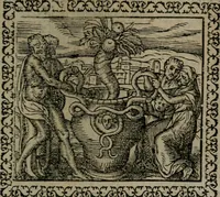An illustration from Emblemata : et aliquot nummi antiqui operis (1566)