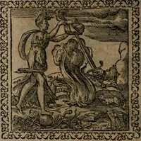 An illustration from Emblemata : et aliquot nummi antiqui operis (1566)