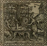 An illustration from Emblemata : et aliquot nummi antiqui operis (1566)