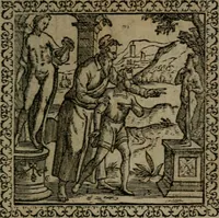 An illustration from Emblemata : et aliquot nummi antiqui operis (1566)