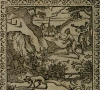 An illustration from Emblemata : et aliquot nummi antiqui operis (1566)